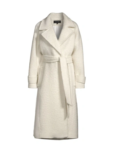 Toccin Women's Brandy Wool-blend Trench Coat In Ivory