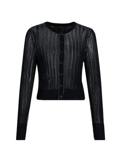 Toccin Women's Crosby Cropped Cardigan In Black