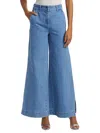 Toccin Women's Eileen Washed Wide-leg Pants In Blue