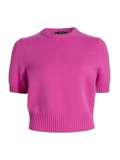 Toccin Women's Elsie Short-sleeve Sweater In Pink