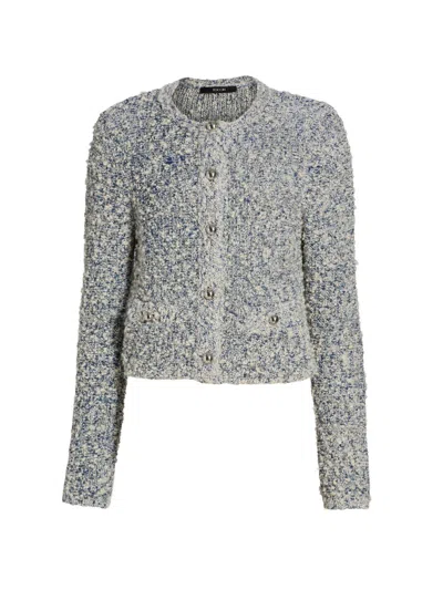 Toccin Women's Emilia Bouclé Cardigan In Gray