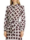 Toccin Women's Evie Basketweave Tie-waist Shirt In Multi