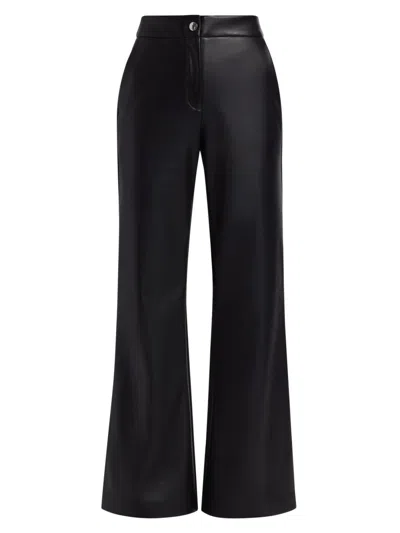 Toccin Women's Gaia Flared Faux Leather Pants In Black