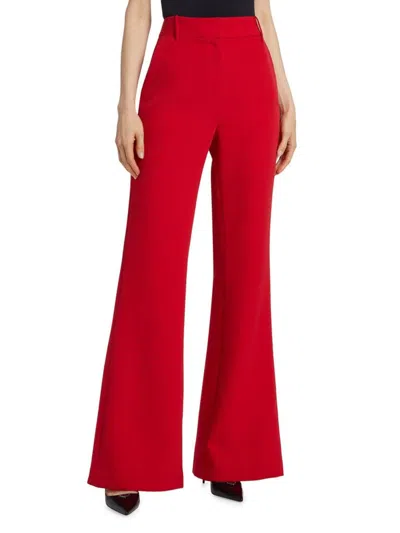 Toccin Women's Gaia Flared High-rise Pants In Red