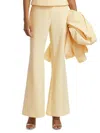 Toccin Gaia High Rise Flared Pants In Yellow