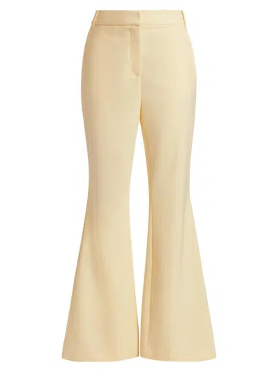 Toccin Women's Gaia Stretch High-rise Flared Pants In Yellow
