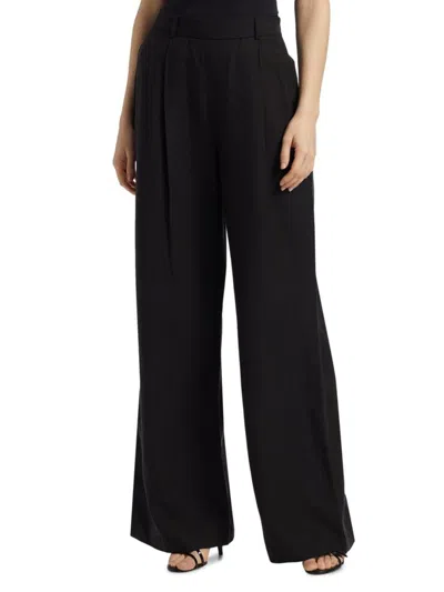 Toccin Hailey Wide Leg Trouser In Jet Black