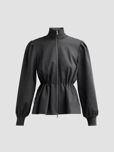 Toccin Women's Ida Drawstring-waist Jacket In Black