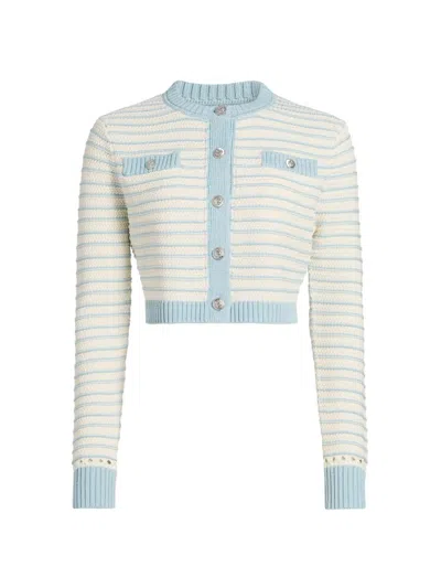 Toccin Women's Miller Striped Cotton Cardigan