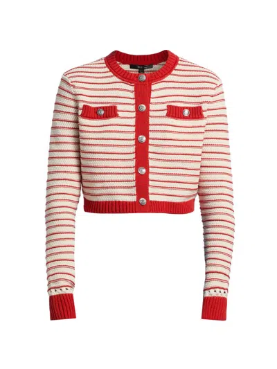 Toccin Women's Miller Striped Cotton Cardigan