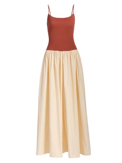 Toccin Orielle Drop Waist Maxi Dress In Multi