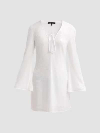 Toccin Women's Raine Flared-sleeve Mini Dress In White