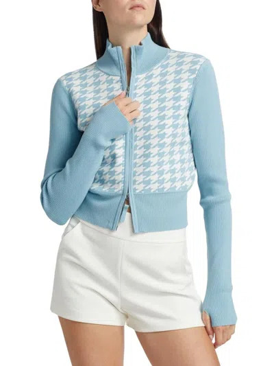 Toccin Women's Reece Zip- Front Sweater In Blue