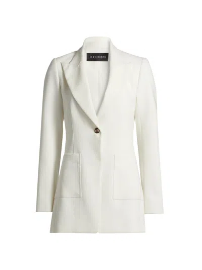 Toccin Women's Rory Single-button Blazer In Gray