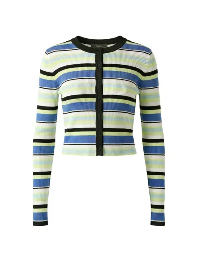 Toccin Zoe Classic Cropped Cardigan In Espresso