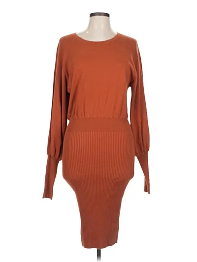 Pre-owned Toccin X Rtr Casual Dress In Brown