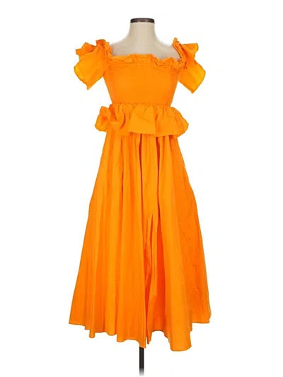 Pre-owned Toccin X Rtr Cocktail Dress In Orange