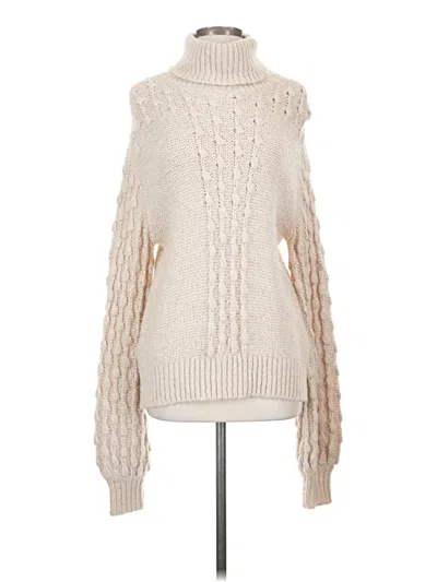 Pre-owned Toccin X Rtr Turtleneck Sweater In White