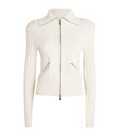 Toccin Zip-front Holly Cardigan In White