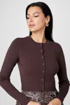 Toccin Zoe Cardigan In Brown