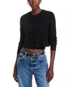Toccin Zoe Classic Cropped Cardigan In Jet