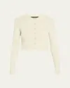 Toccin Zoe Classic Cropped Cardigan In Mint