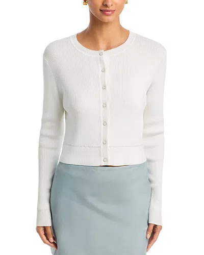 Toccin Zoe Crewneck Cardigan Sweater In Optic