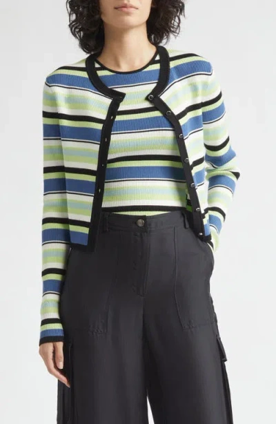 Toccin Zoe Crop Cardigan In Multi