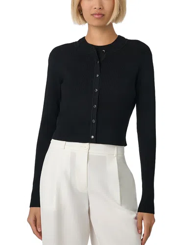 Toccin Zoe Cropped Cardigan In Blue