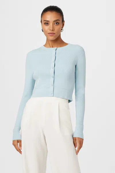 Toccin Zoe Knit Cardigan In Blue