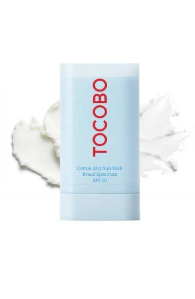 Tocobo Cotton Airy Sun Stick Broad Spectrum Spf 50 In Transparent