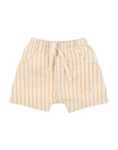 Tocoto Vintage Babies'  Newborn Boy Shorts & Bermuda Shorts Sand Size 3 Organic Cotton, Recycled Polyester, R In Beige