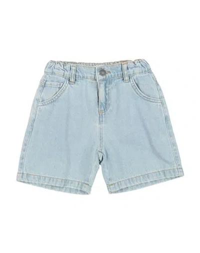 Tocoto Vintage Babies'  Toddler Girl Denim Shorts Blue Size 6 Cotton