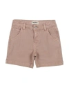 Shop Tocoto Vintage Toddler Girl Denim Shorts Khaki Size 6 Cotton, Elastane In Beige