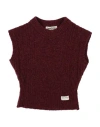 Tocoto Vintage Toddler Girl Sweater Burgundy Size 4 Polyacrylic, Polyamide, Viscose, Wool, Elastane In Red