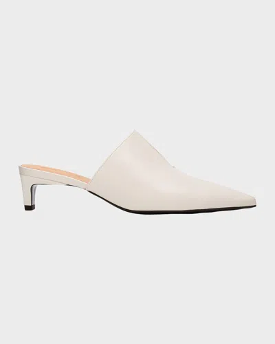 Tod & Apos;s 40mm Nappa Leather Kitten-heel Mules In Multi