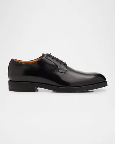 Tod & Apos;s Men & Apos;s Leather Rubber-sole Derby Shoes In Black
