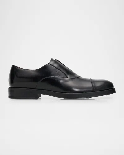 Tod & Apos;s Men & Apos;s Leather Slip-on Oxford Loafers In Black
