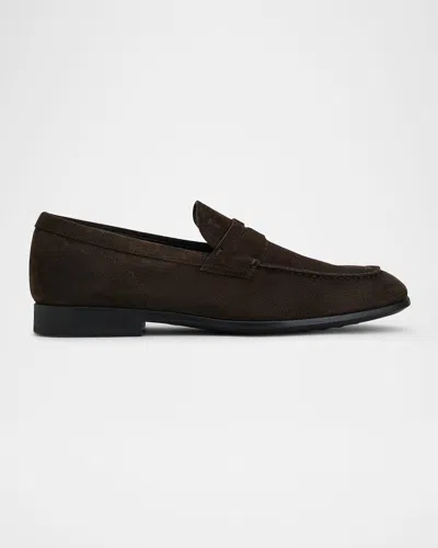 Tod & Apos;s Men & Apos;s Moccasino Suede Penny Loafers In Brown