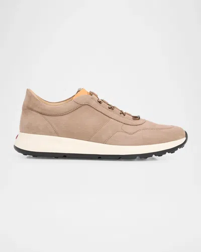 Tod & Apos;s Men & Apos;s Red Dot Pashmy Suede Sneakers In Open Beige