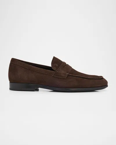 Tod & Apos;s Men & Apos;s Suede Penny Loafers In Brown