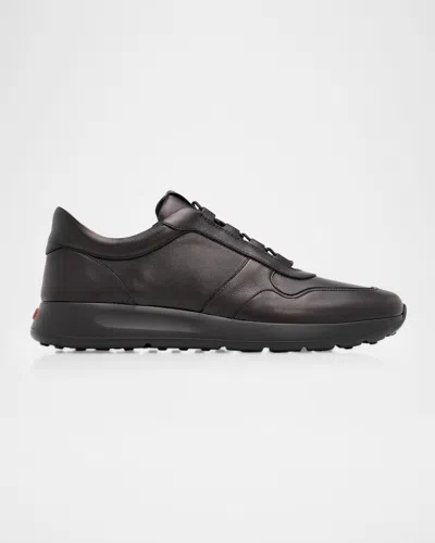 Tod & Apos;s Sportivo Allacciato Leather Low-top Sneakers In Black