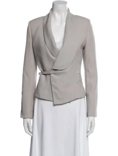 Pre-owned Todd Lynn Wool Biker Jacket In Gray