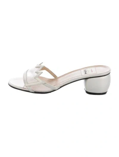 Pre-owned Todd Oldham 1990's Leather Slides
