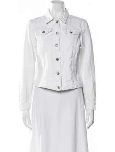 Pre-owned Todd Oldham Denim Jacket In White