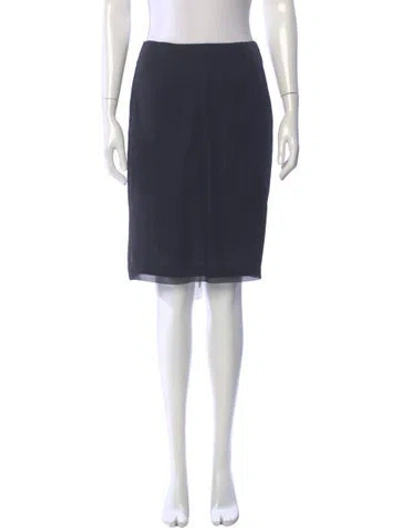 Pre-owned Todd Oldham Knee-length Skirt In Blue