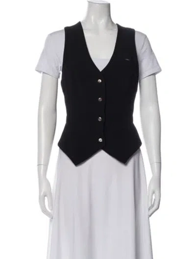 Pre-owned Todd Oldham Vest In Blue