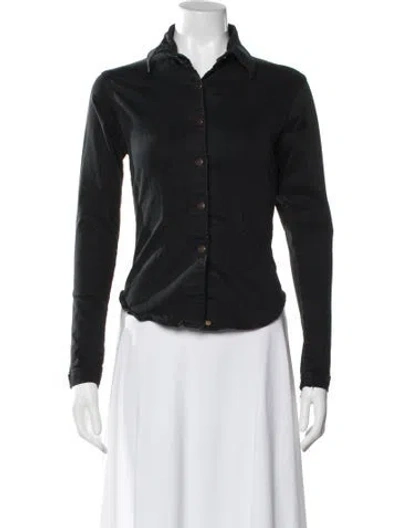 Pre-owned Todd Oldham Vintage 1990's Button-up Top In Black