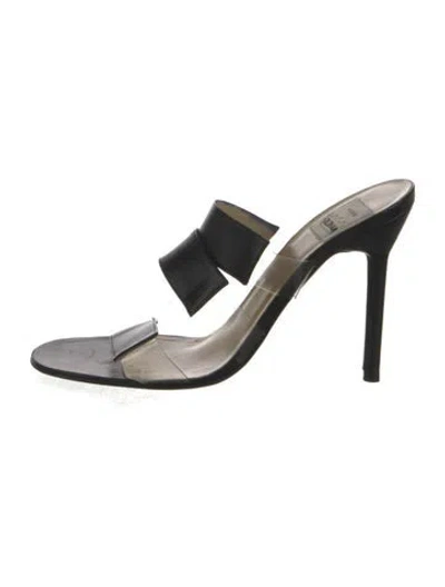 Pre-owned Todd Oldham Vintage 1990's Slides In Silver