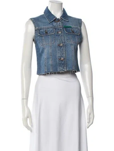 Pre-owned Todd Oldham Vintage 1990's Vest In Blue